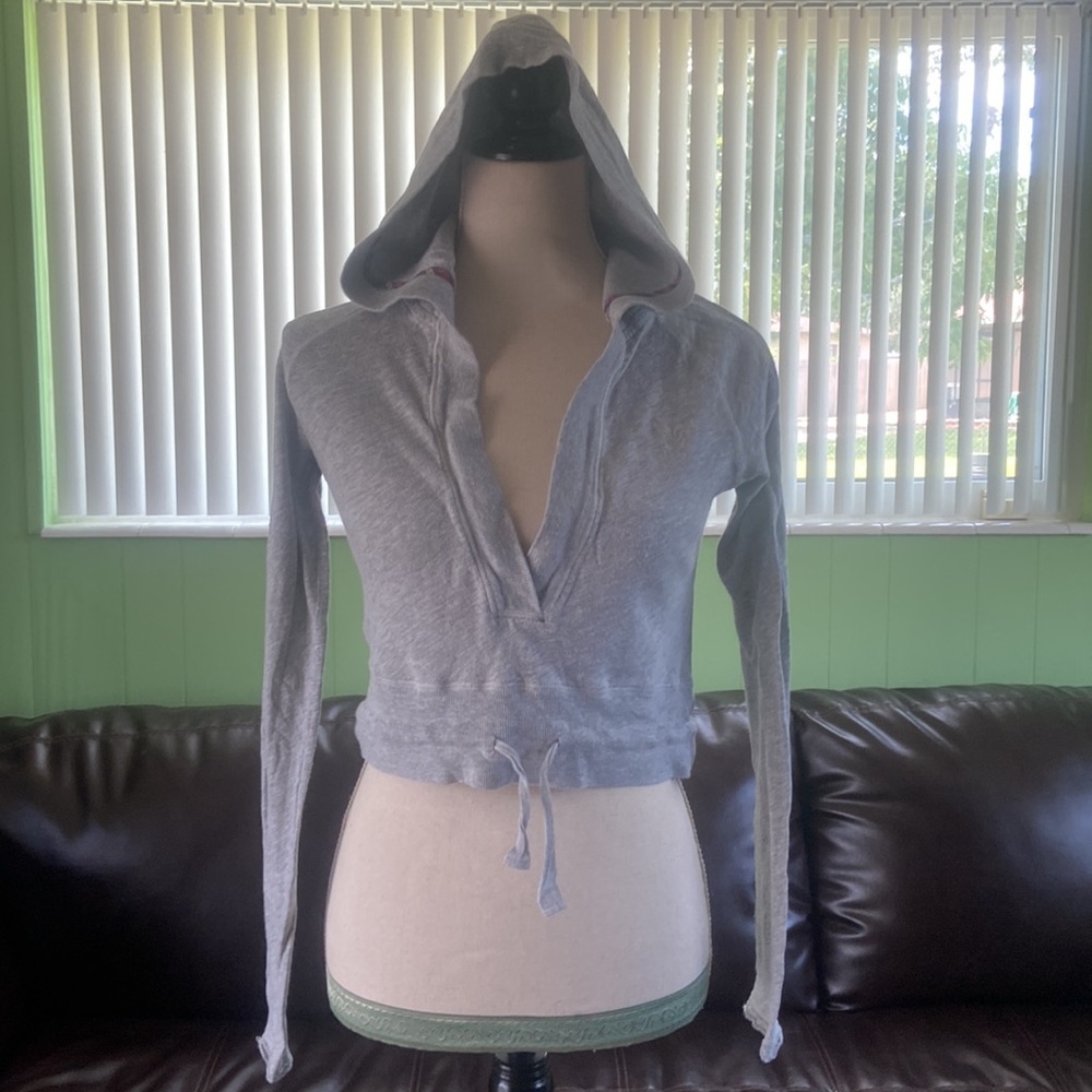 Y2K A.E crop top hoodie